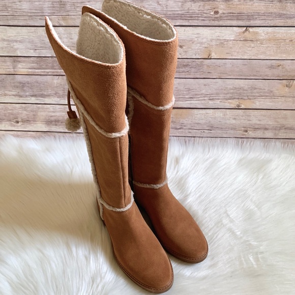 Timberland Brinda Medium Brown Suede Tall Boots - Picture 7 of 8